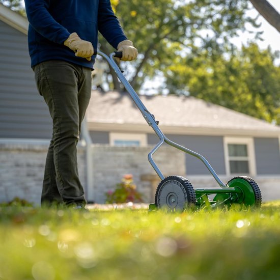 Duwgrasmaaier - Handmaaier - Gazon Onderhoud - 5-Bladig Systeem - 36 cm Maaibreedte - Groen — afbeelding 2
