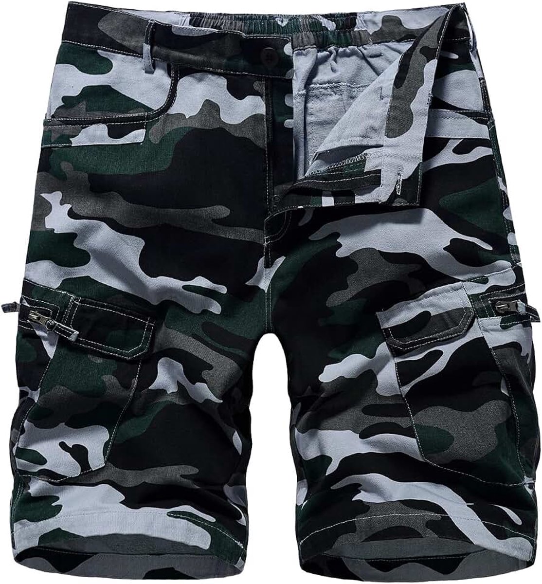 Shorts Casual katoenen combatshort met meerdere zakken