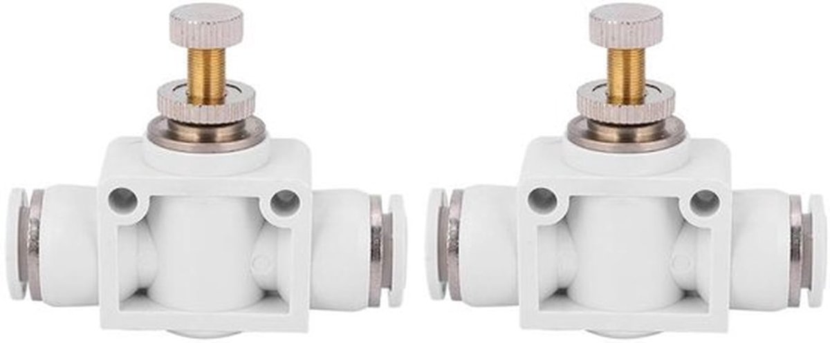 Luchtsnelheidsregelaar - Pneumatisch Ventiel - Snelkoppeling - Messing - 4 mm/6 mm/8 mm/10 mm - Hoge Temperatuur/Druk