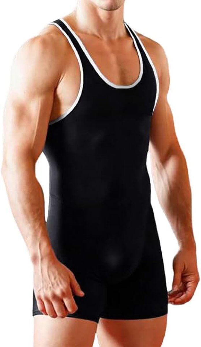 Worstelen Powerlifting Singlet mouwloze atletische Bodysuit worstelen uniform