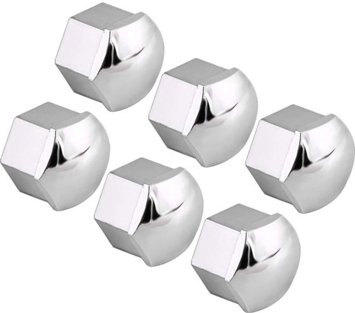 Velgafdekking 20 stuks - Wieldop 16/17 mm - Antidiefstal - Stofkap - Nylon PA66 - Zwart/Zilvergrijs