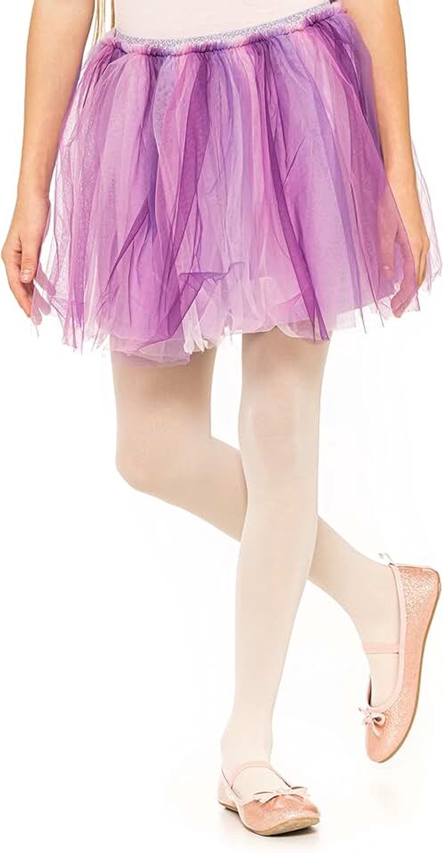 Balletmaillot voor meisjes, schoolmaillot voor kinderen, voor meisjes, sterke voet, zachte balletmaillot, geschikt voor schooluniform, dansen en sport, 50 denier, met microvezel, 3-12 jaar
