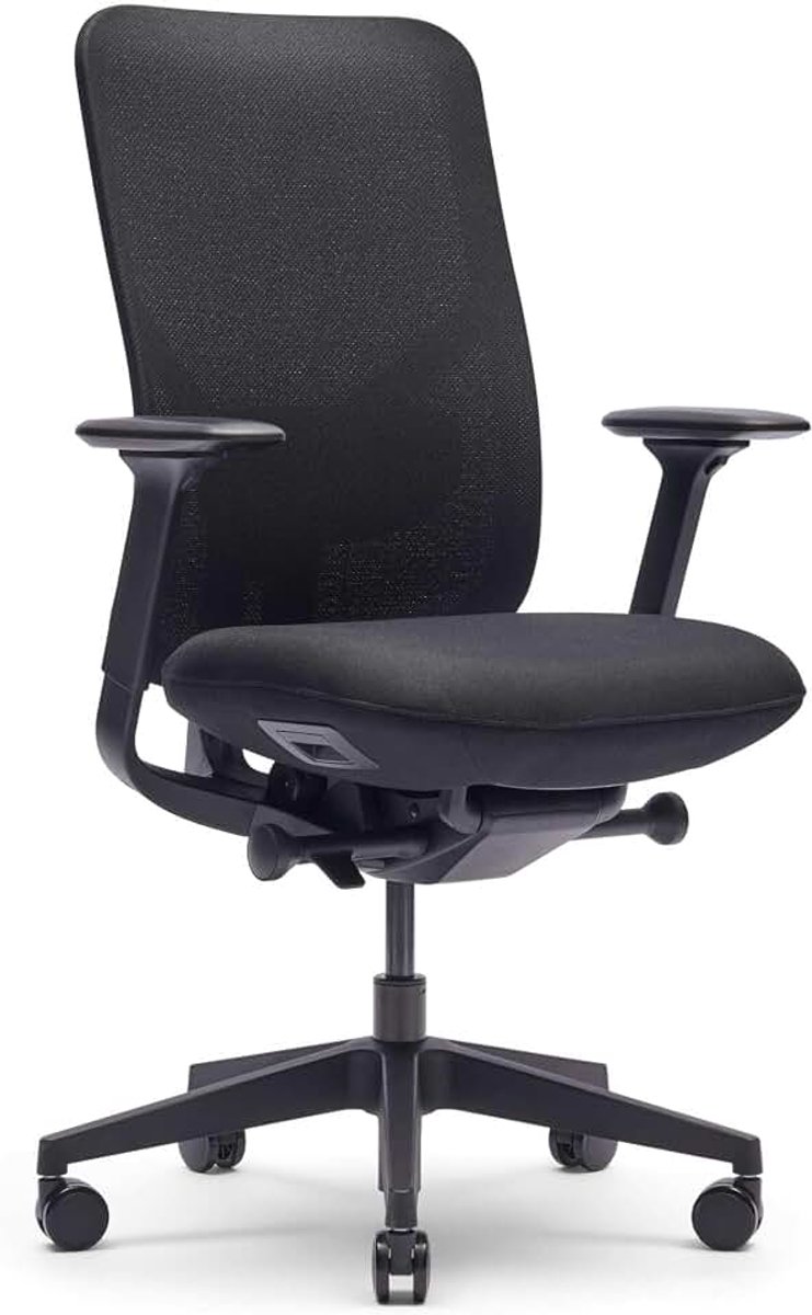 Ergonomische arbo bureaustoel, NEN EN1335, verstelbaar, mesh (Pure Black)