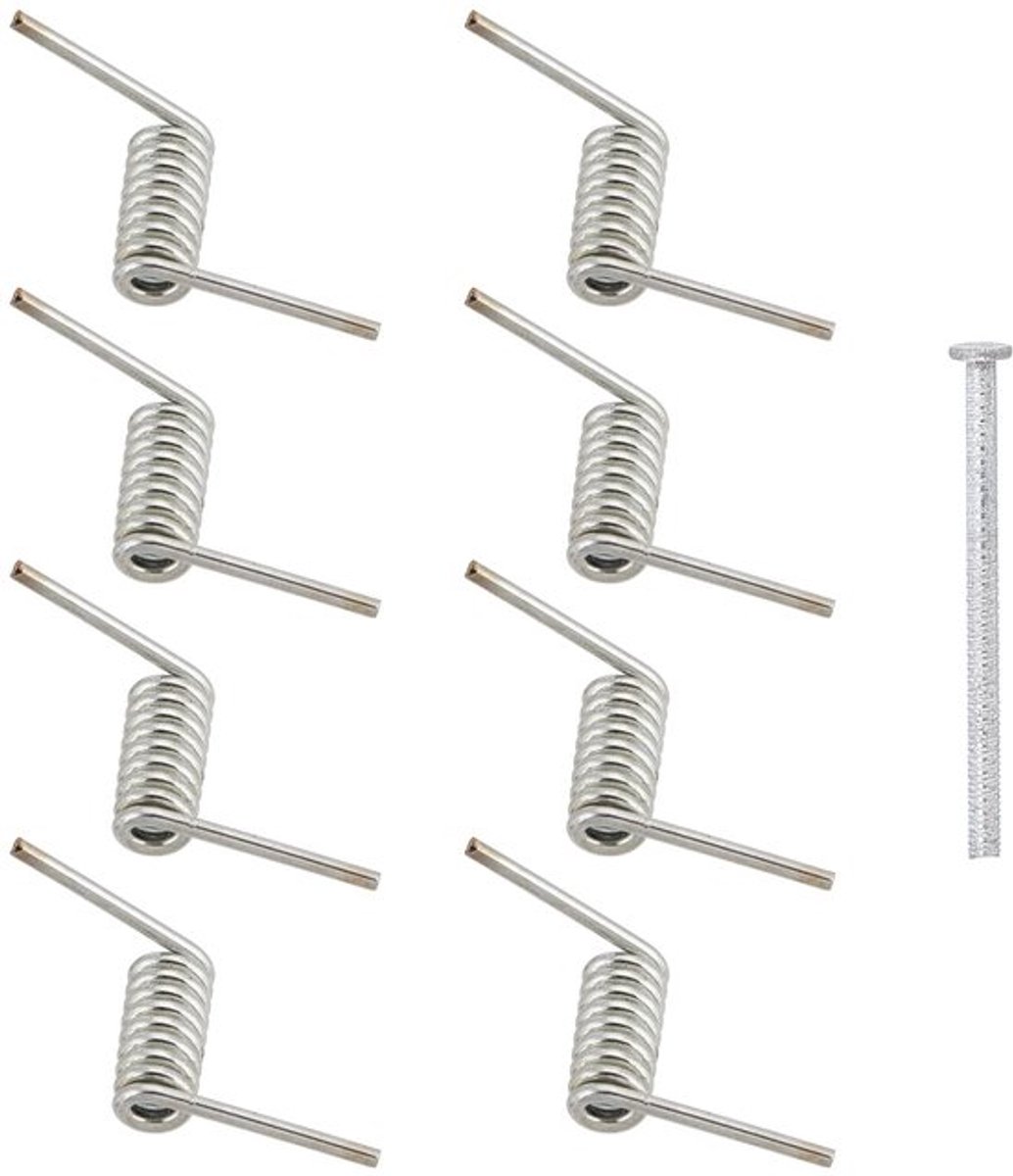 Haarklauw 8 Stuks - Reserveveren - Vervangingsonderdelen - Haarklemmen - Metalen Klem - 10 mm Afmetingen - Haarklem