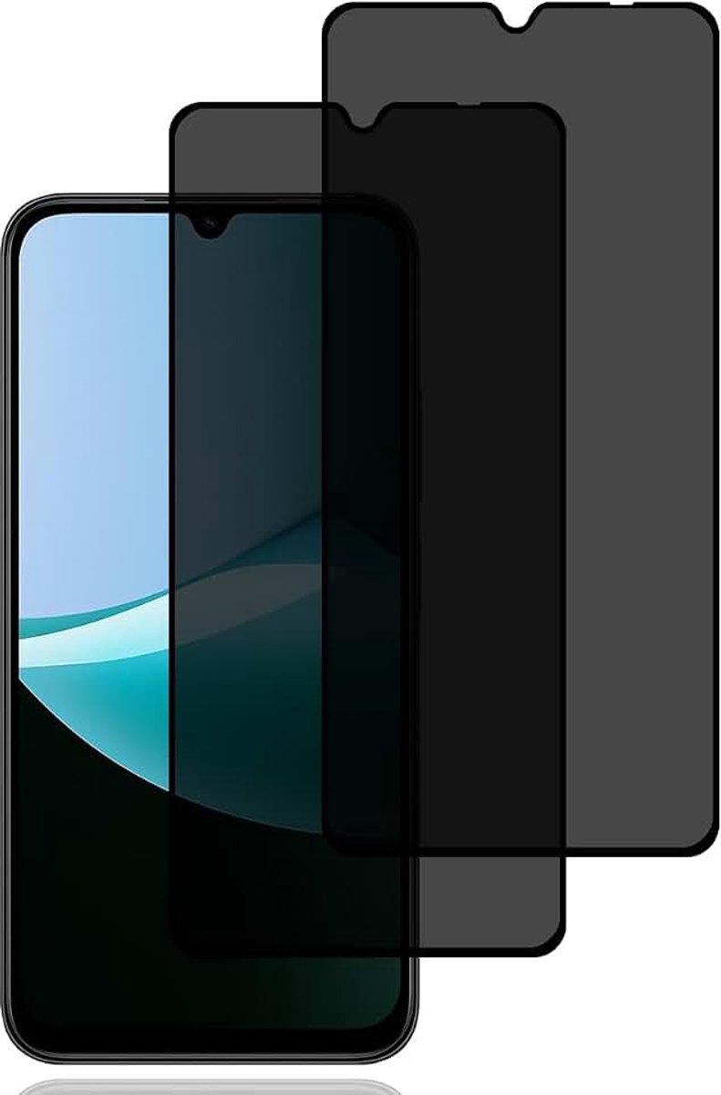 Screen Protector voor Xiaomi Redmi 15C 5G/4G/Xiaomi Poco C85 4G | [2 stuks] anti-spy gehard glas film,9H hardheid,krasbestendig,anti-vingerafdruk,hoge gevoeligheid,anti-spy schermbeschermer