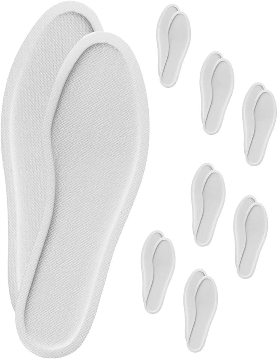 Voetwarmers, set van 8, maat M, thermopad, inlegzolen, 1 paar (1 x 8-delige set voetwarmers M)
