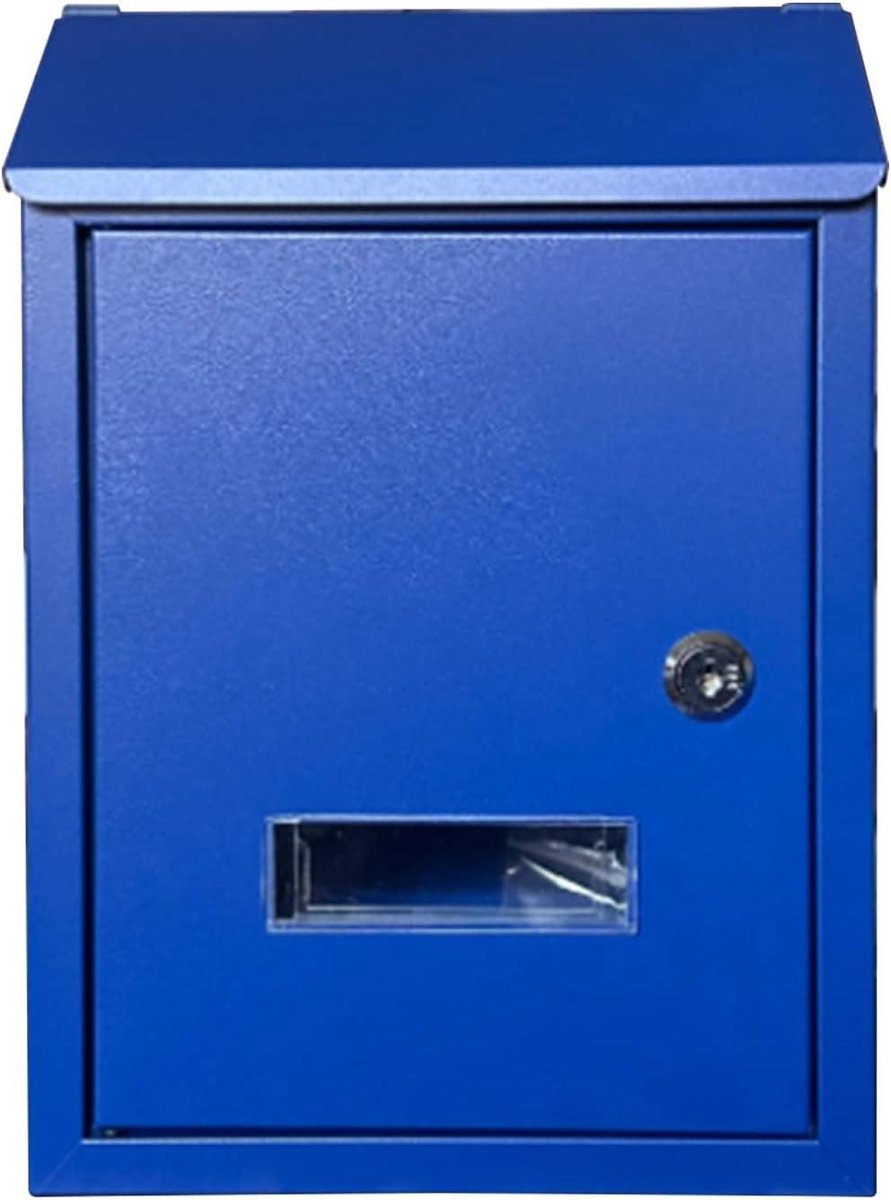 Brievenbus Wandmontage - Buitenpost Postbus - Post Ontvangen - Regenbestendig Ontwerp - 30x7x21 cm - Blauw
