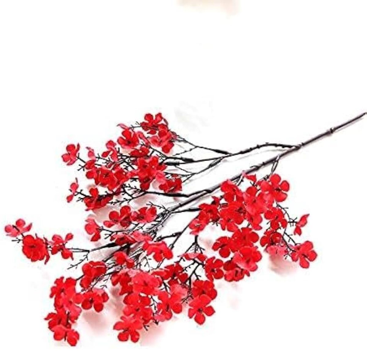 Nepbloemen Kunstbloem Cherry Spring Plum Blossom Peach Tak 30cm-60cm Zijde Bloem Boom Bloemknop for Bruiloft Decoratie kunstbloem (Color : 16)