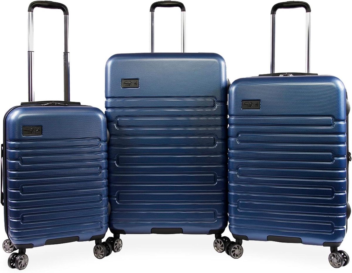 Reisbagage Set - Koffer Set - Stijlvol Reizen - Uitbreidbaar Ontwerp - 3 Delig - Blauw