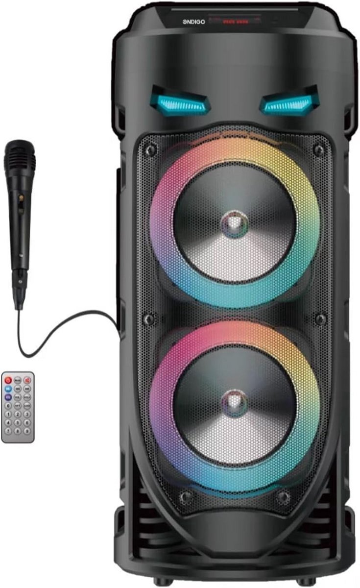 Bluetooth speaker - Draagbare Bluetooth Karaoke Speaker - Draagbare bluetooth speaker - - Met LED Lichtshow & Eco Modus