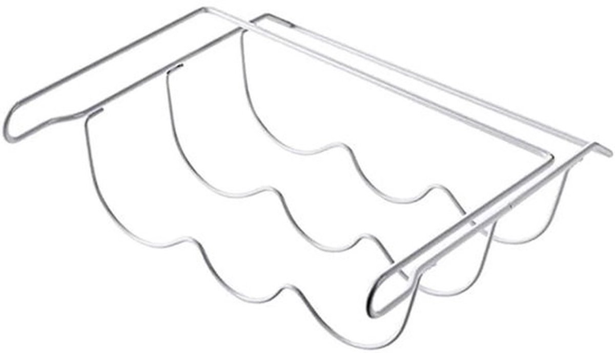 Wijnrek | Wijnflessenrek | Wijnflessenrek voor in de koelkast of op een plank | geschikt vooralen wijnrek | Wijnflessenrek voor in de koelkast | Geschikt voor maximaal 3 flessen wijn