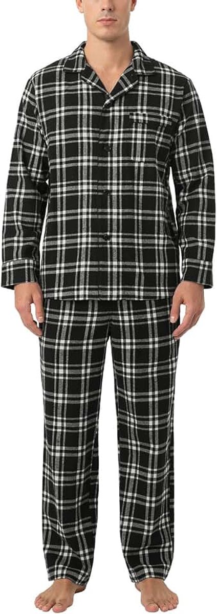M 95 heren Flanellen Pyjama Set