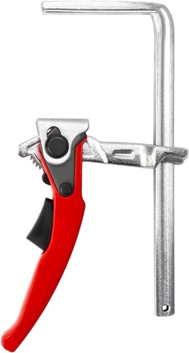 tafelklem met 160mm capaciteit en 60mm groefdiepte voor slijpen en snijden - stevige hefboomklem