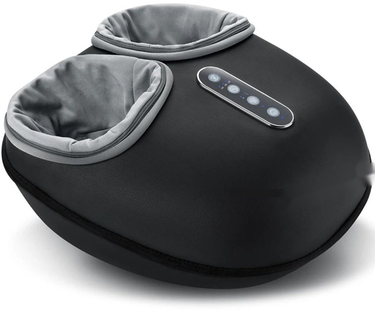 G&G voetmassage apparaat - Massageapparaten - Warmtefunctie - Wasbare binnenhoes - 3 programma's - 4 massagetechnieken - Zwart