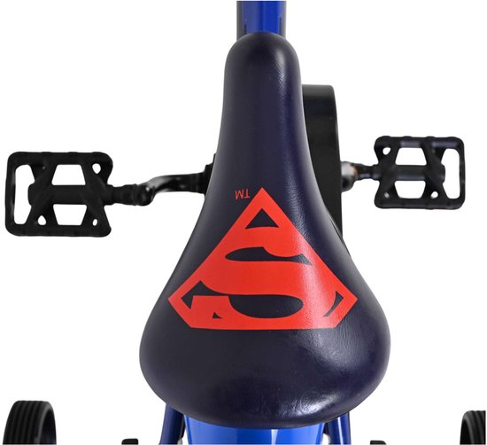 Superman Kinderfiets - Jongens - 14 inch - Blauw - Twee handremmen van Merkloos — afbeelding 2