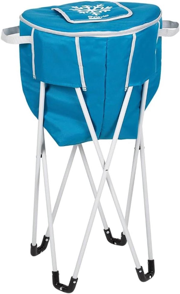 Inklapbare Koelbox - Draagbare Frigobox - Outdoor Avonturen - Met Verhoogde Standaard - 30 Liter - Blauw