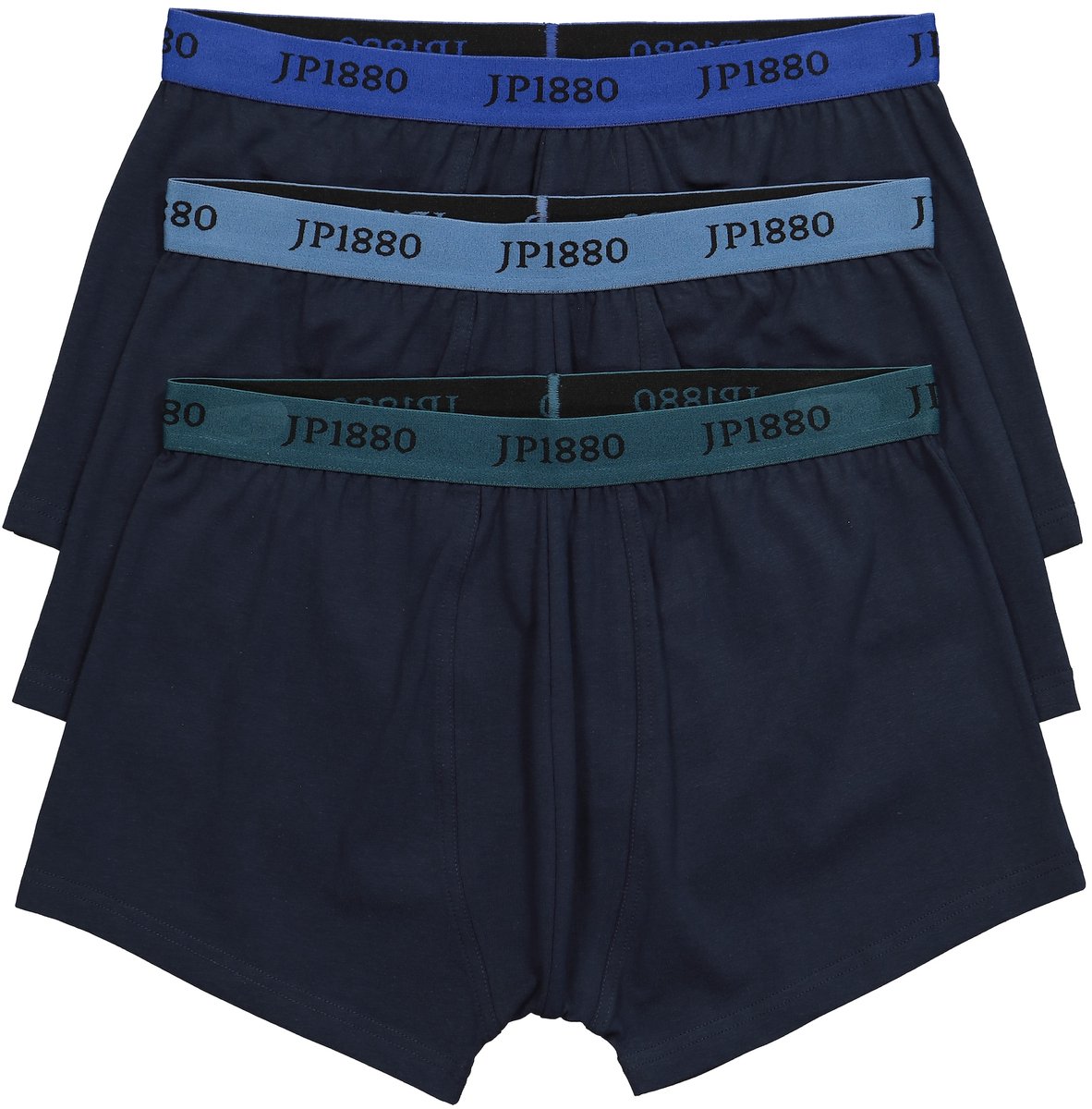 JP 1880 - Heren - Heupbroekjes FLEXNAMIC® OEKO-TEX set van 3 onderbroek - Navy blauw - Maat XL