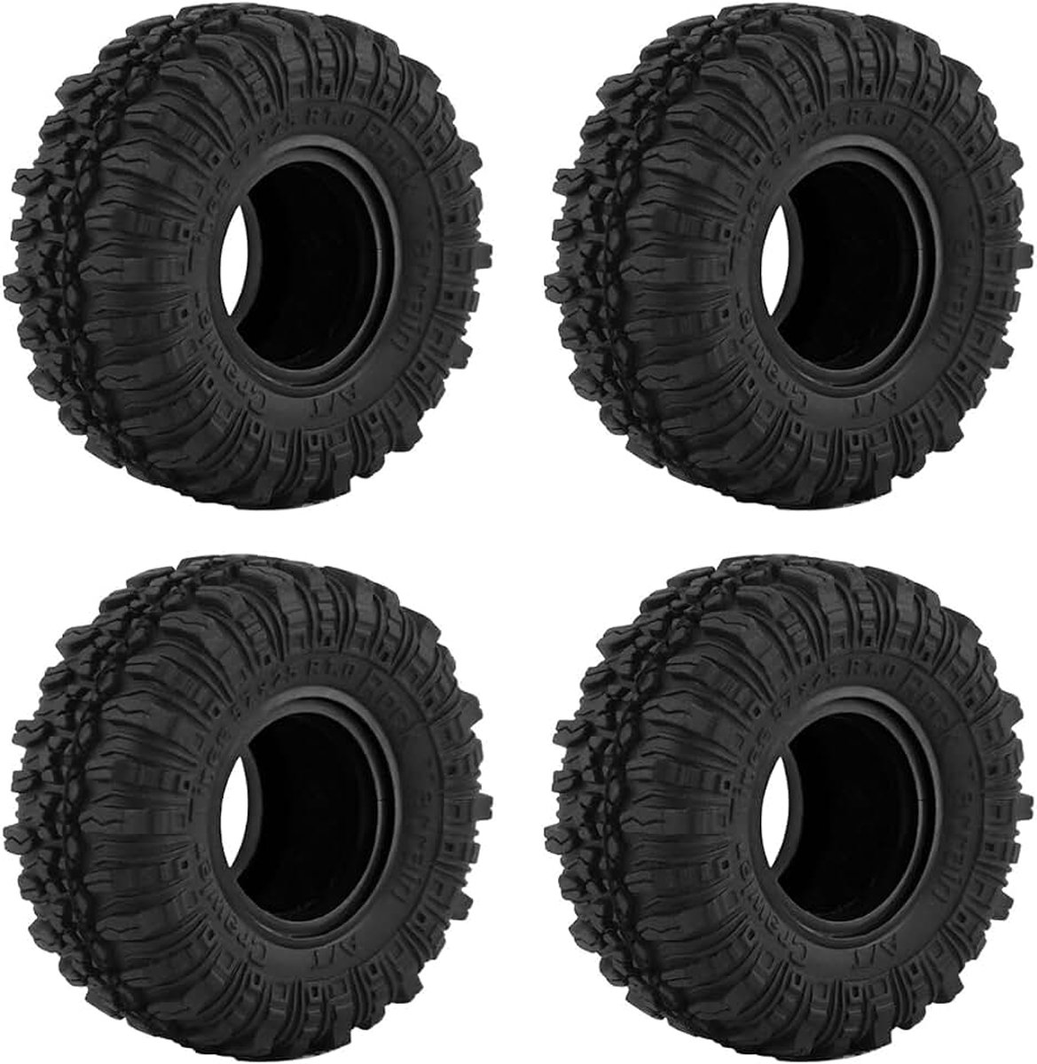 1.0 banden, S3 All Terrain Crawler Car Axial TRX4M SCX24 AX24 FCX24 upgrade-onderdelen (zwart)