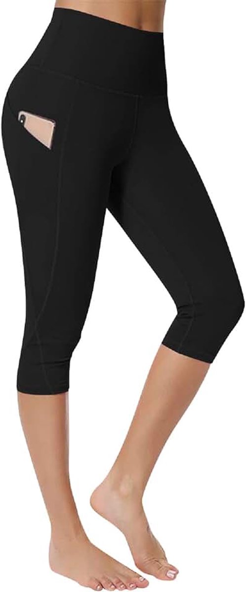 Leggings voor dames, naadloze yoga-leggings, hardlooppanty, stretch, gym, workout, hardlopen, legging, niet-doorzichtige yogabroek, 7/8 lengte, sportbroek met zakken