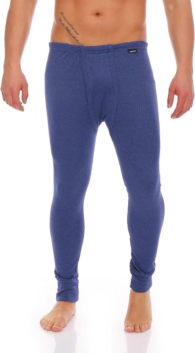 Thermische onderbroek voor heren, lange gulp, comfortabele tailleband, binnenfleece, winter, koudebescherming, wintersport, wandelen, werkkleding, opgeruwd, verwarmend, M-4XL, antraciet,