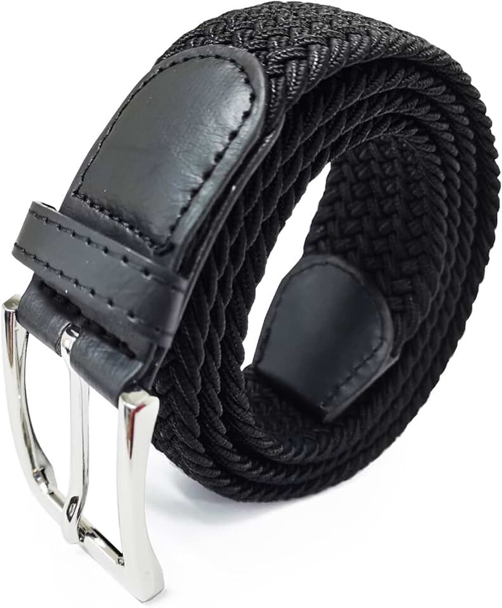 Unisex Elastische Stoffen Riem Gevlochten Rekbare Dames en Heren