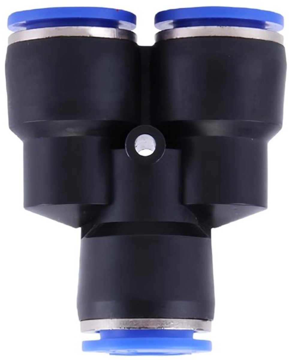 Pneumatische Connectoren 8 mm - Y-Aansluitingen - Waterslang-Snelkoppeling - Roestvrij Staal - Temperatuur 0-60°C - Druk tot 10 bar - Slangconnector