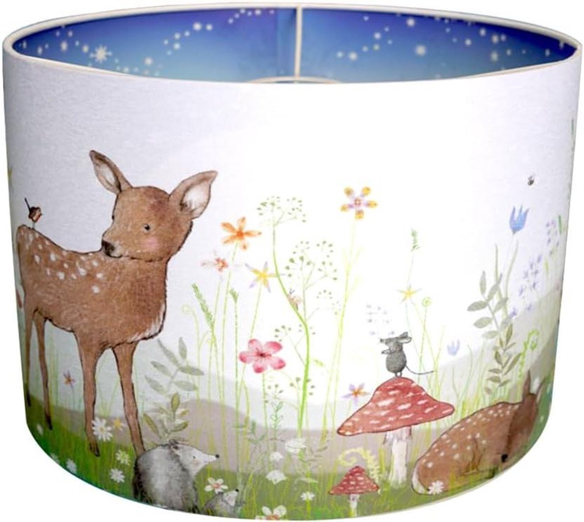 Huis Hanglamp - Nachtlamp Kinderkamer - Babykamer Verlichting - Handgeschilderd Design - 30 cm diameter - Meerkleurig