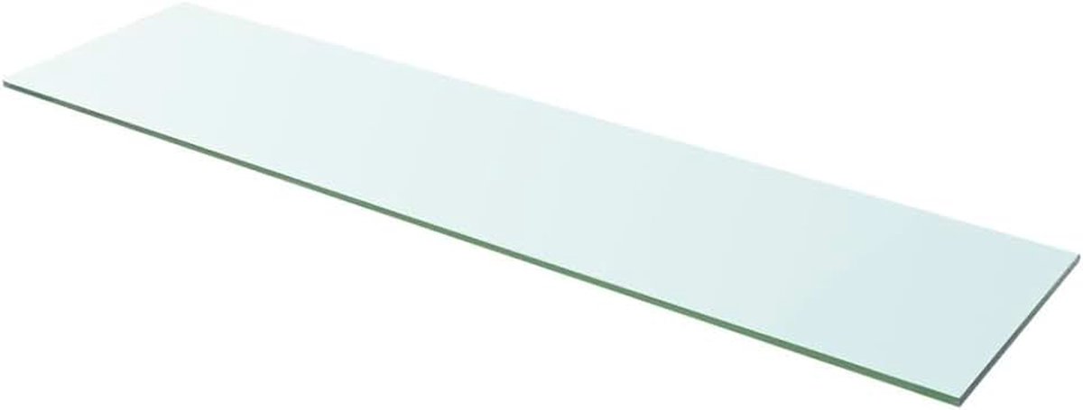 Plank, glazen plank, glasplank, glazen plank, badplank, doucheplank, glazen vloer, wandplank, badkamerrek voor badkamer, glas, transparant, 100 cm x 25 cm
