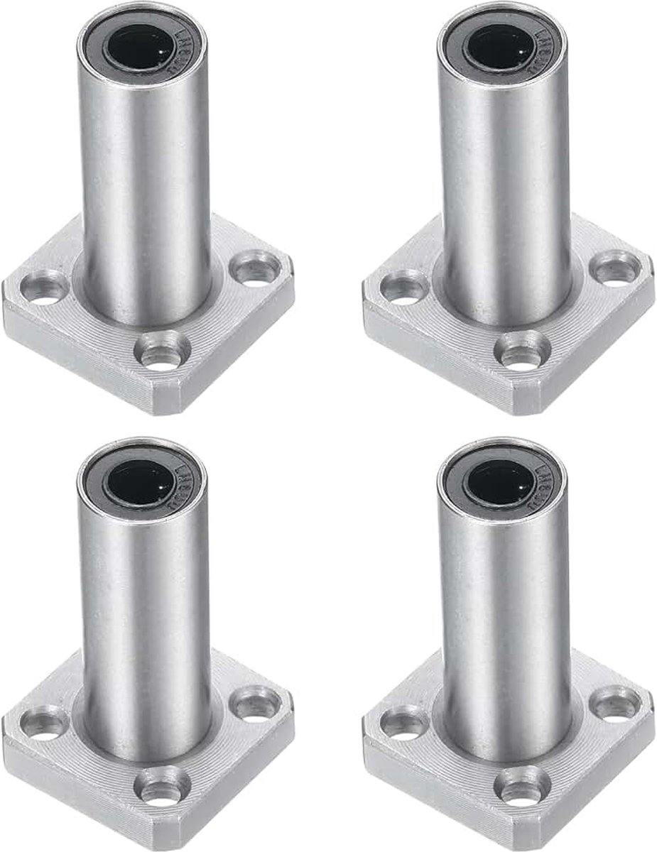 Lineaire kogellagers 6 mm boring 12 mm buitendiameter 35 mm lengte extra lange vierkante flens van stalen kooi voor CNC-machine 3D-printer