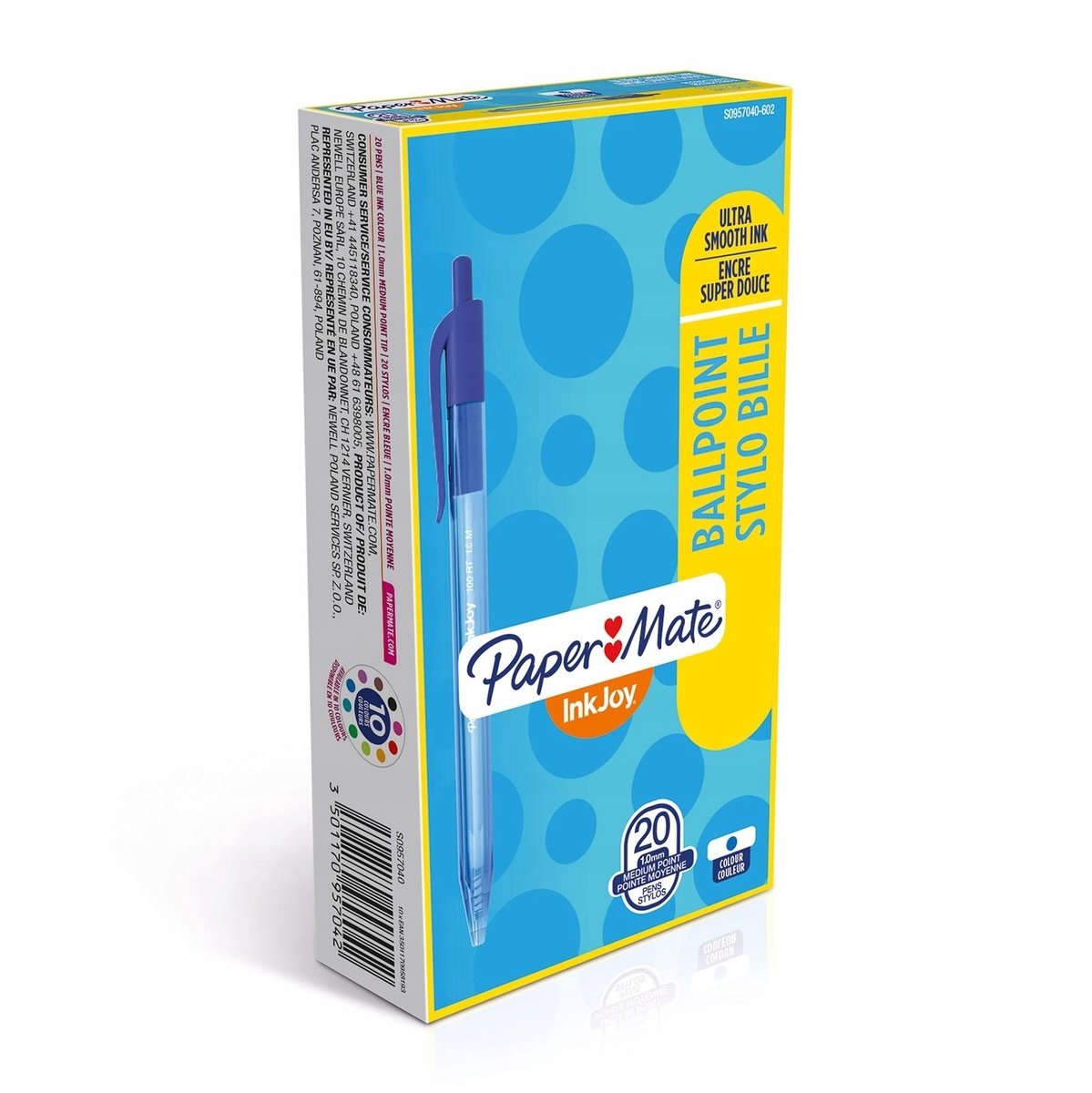 Paper Mate InkJoy 100 RT Blauwe Pen - Vloeiend Schrijven