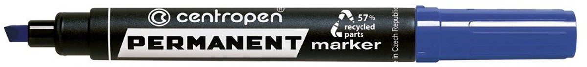 Permanente Marker Blauw, Sneldrogend, Snijpunt, 1-4.6mm