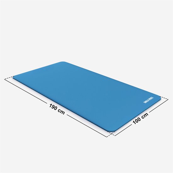 Gorilla Sports Yogamat Deluxe - Blauw 190 x 100 x 1,5 cm - Yoga Mat van Merkloos — afbeelding 5