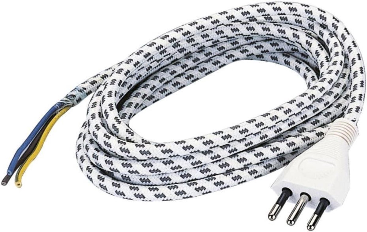 Strijkijzer Kabel - Netsnoer Stoomstrijkijzer - Strijken Thuis - Siliconen Kern - 270 cm - Zwart
