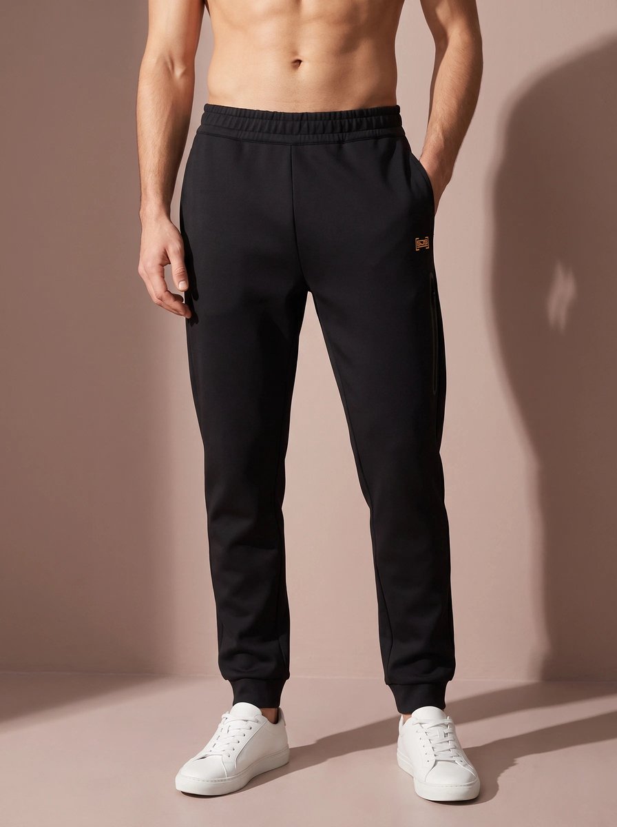 Sjeng Sports ORHAN - Maat: XXL Black - Tennis Broek Mannen - Sportbroek - 86% polyester, 14% elastaan, dull interlock