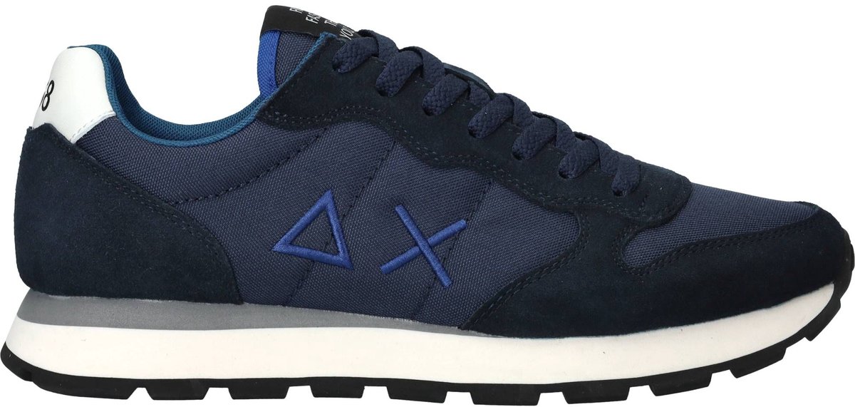 SUN68 Tom Solid Sneakers - Heren - Blauw - Maat:40