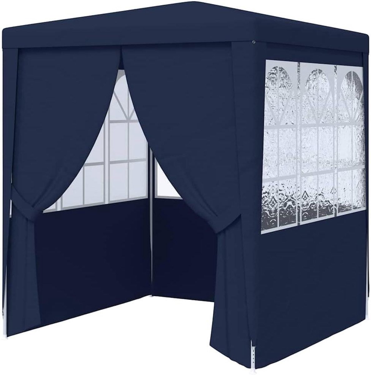 Tuinpaviljoen Partytent - Feesttent Buiten - Buitenfeesten Organiseren - Waterafstotend PE Doek - 2 x 2 Meter - Blauw