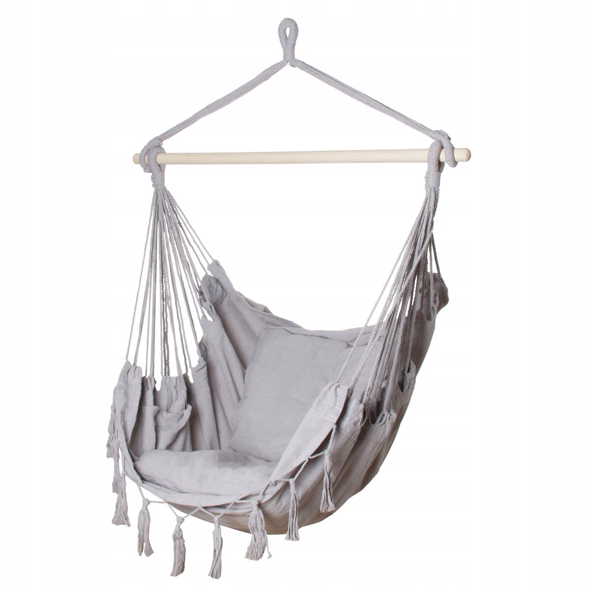 Grijze Braziliaanse Hangmat Rodos 2 - Comfortabele Balkonstoel