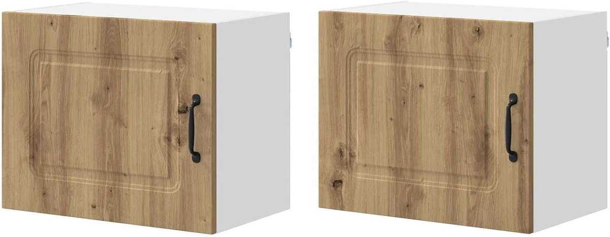Keukenombouwkast - Ovenkast Opbergkast - Keuken Organiseren - Ruimtebesparend Design - 50x31x40 cm - Eikenlook