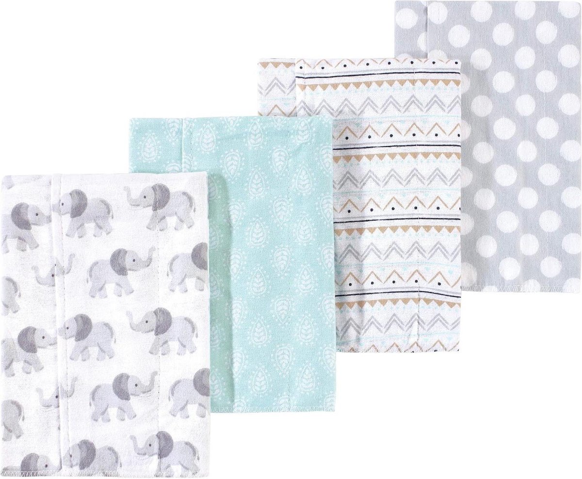 Baby Spuugdoeken - Katoenen Doekjes - Baby Verzorging - Zacht Flanel Materiaal - 50 x 35 cm - Wit