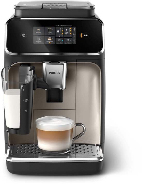 Philips 2300 Series LatteGo EP2336/40 - Espressomachine - 3 Soorten Koffie + Heet Water - Zwart / Chroom - + AquaClean Filter