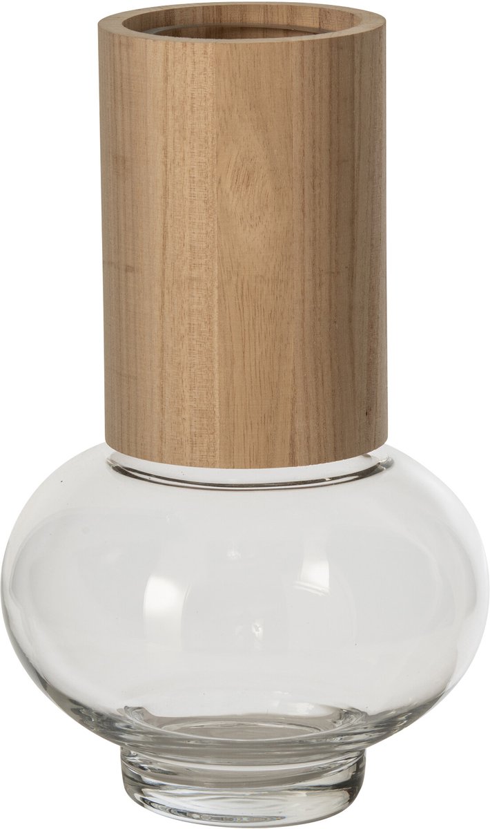 J-Line Vaas Jim - glas - naturel/transparant - large