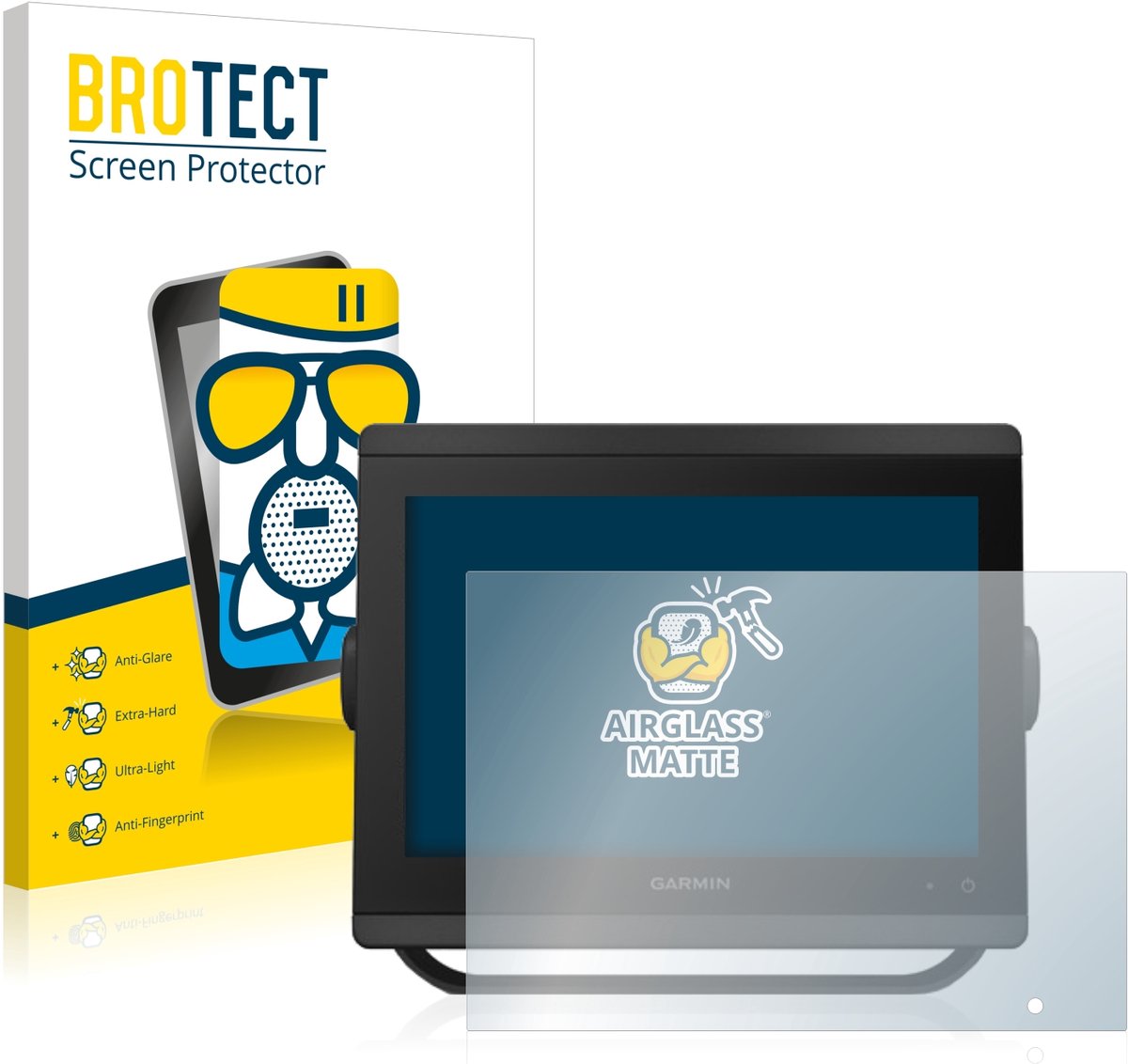 BROTECT - Screenprotector voor Garmin GPSMAP 8410xsv - Folie Beschermfolie Beschermglas matte