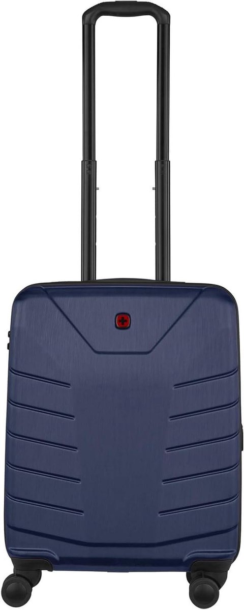 Reiskoffer Dubbel Stuur - Handbagage Koffer - Veilig Reizen - TSA Slot - 40 L - Chic Zwart