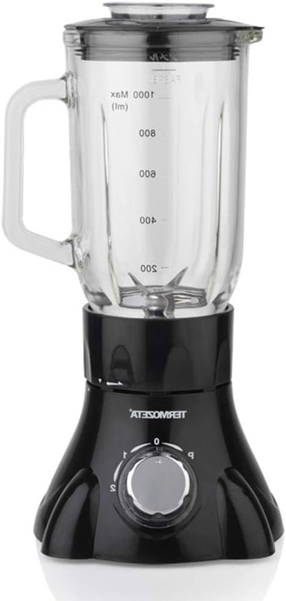 Keukenmachine - Mixer - Smoothies Maken - Glazen Kan - 1 Liter Capaciteit - Zwart — afbeelding 5