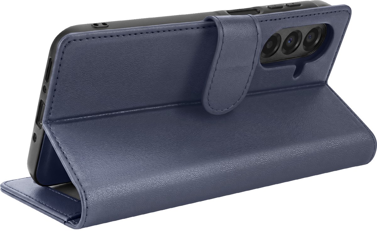 Mayaxess, Portemonnee Hoesje Geschikt voor Samsung Galaxy A26 Anti-RFID Afneembare Case, Nachtblauw