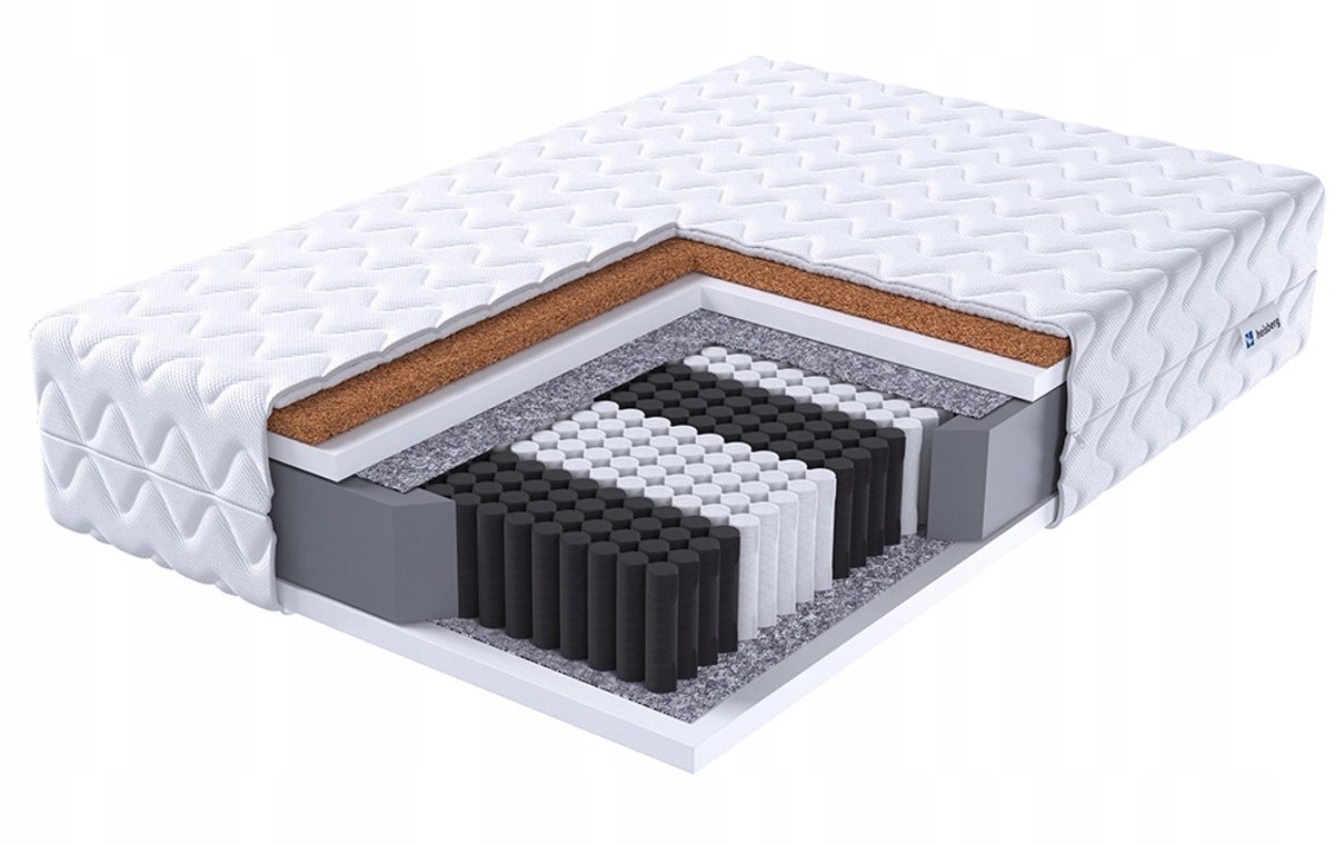 Heisberg ABI 160x200 Matras - Multipocket, Kokos, Premium Jersey