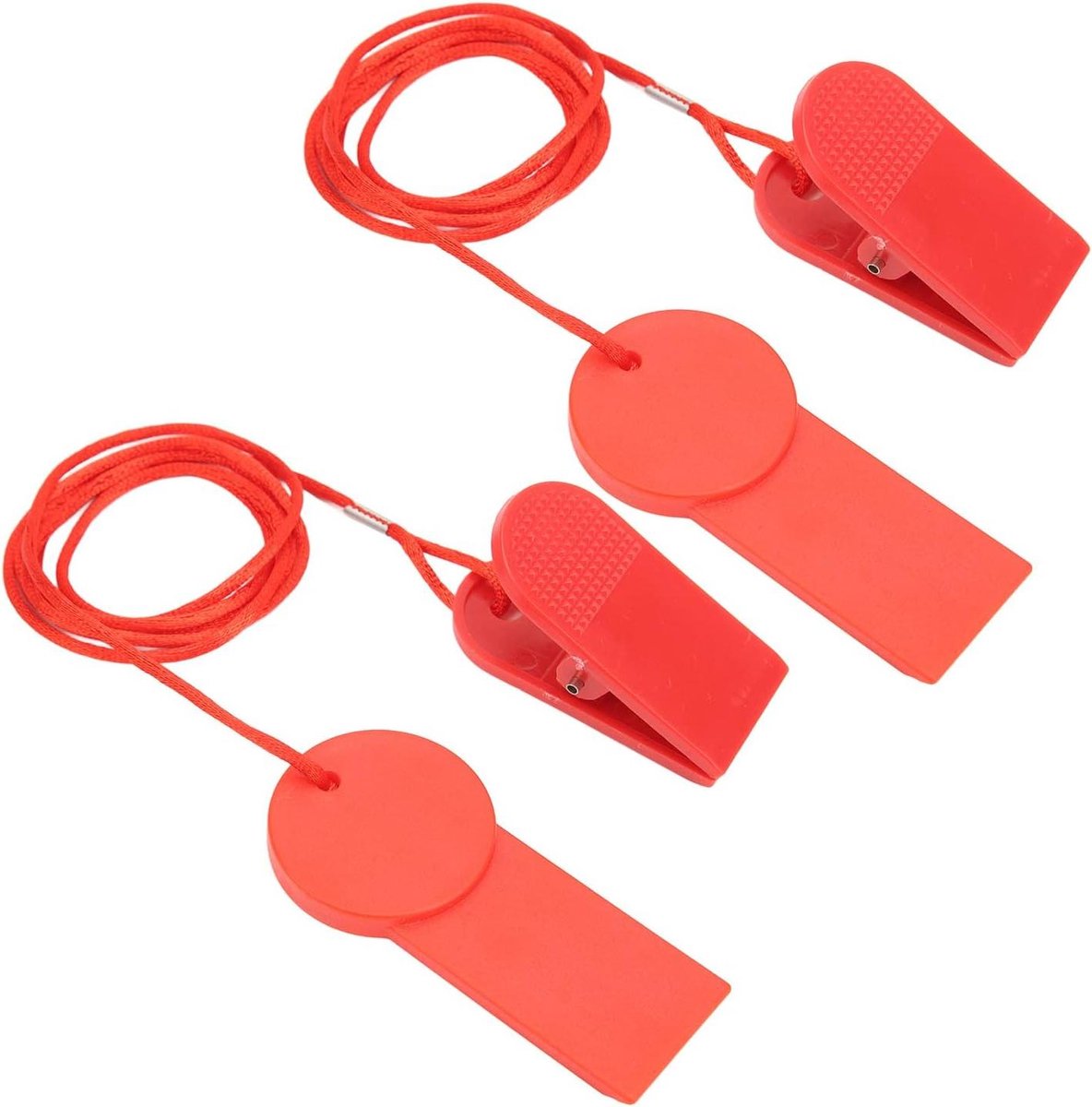 Loopband Veiligheidssleutel - Noodstop Sleutel - Veilig Trainen - Automatische Noodstop - 28x43 mm - Rood