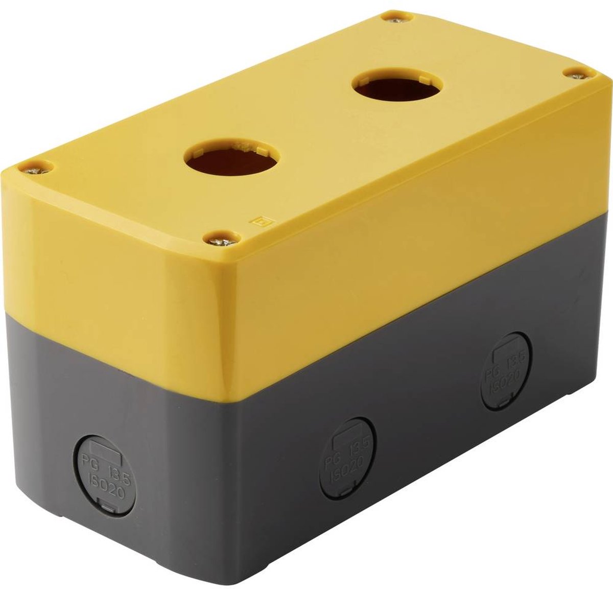 TRU COMPONENTS TC-BXB-2/22/Y TC-14807672 (l x b x h) 150 x 75 x 85 mm Geel 1 stuk(s)