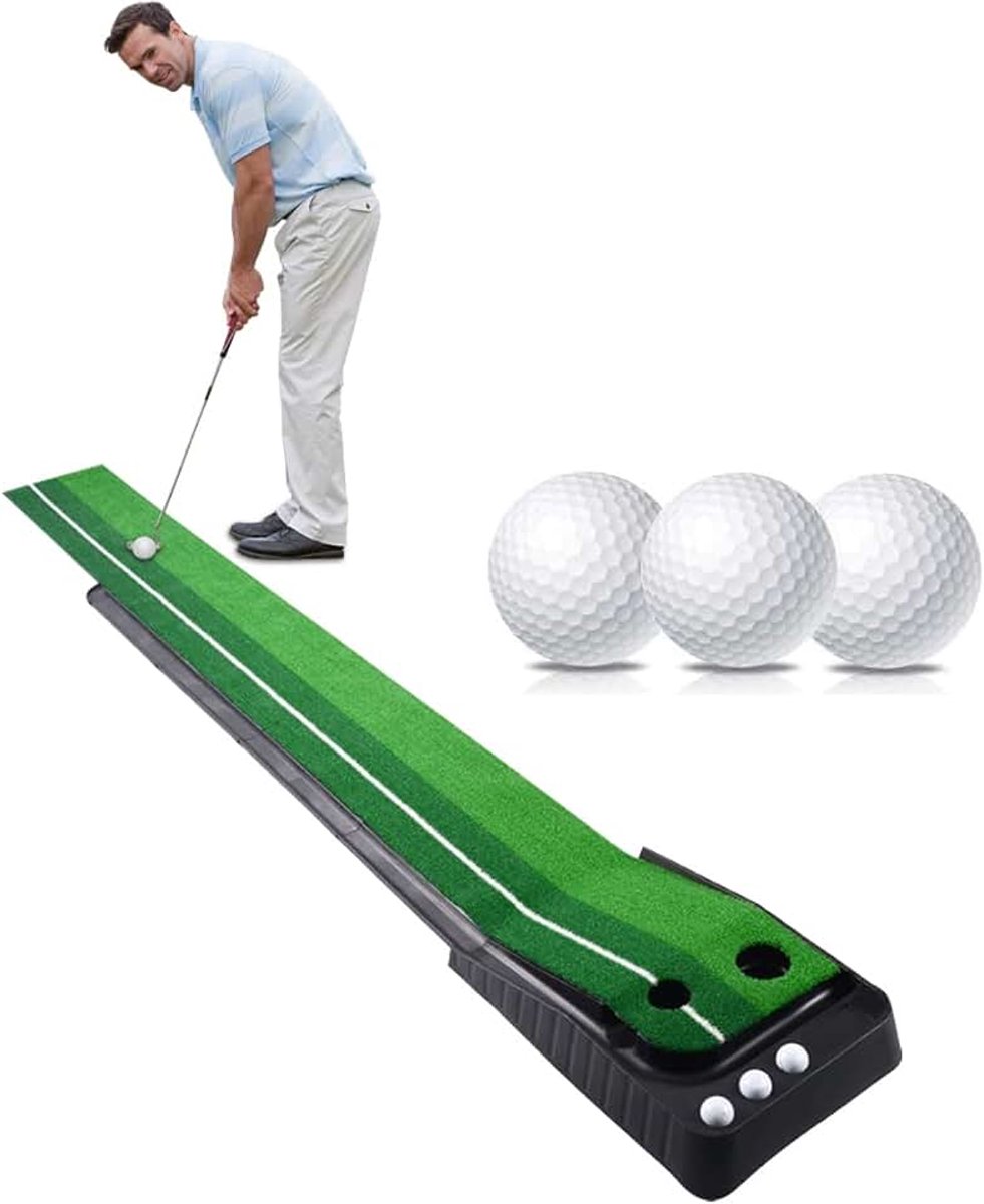 Indoor Outdoor Golf Auto Return Putting Trainer Mat