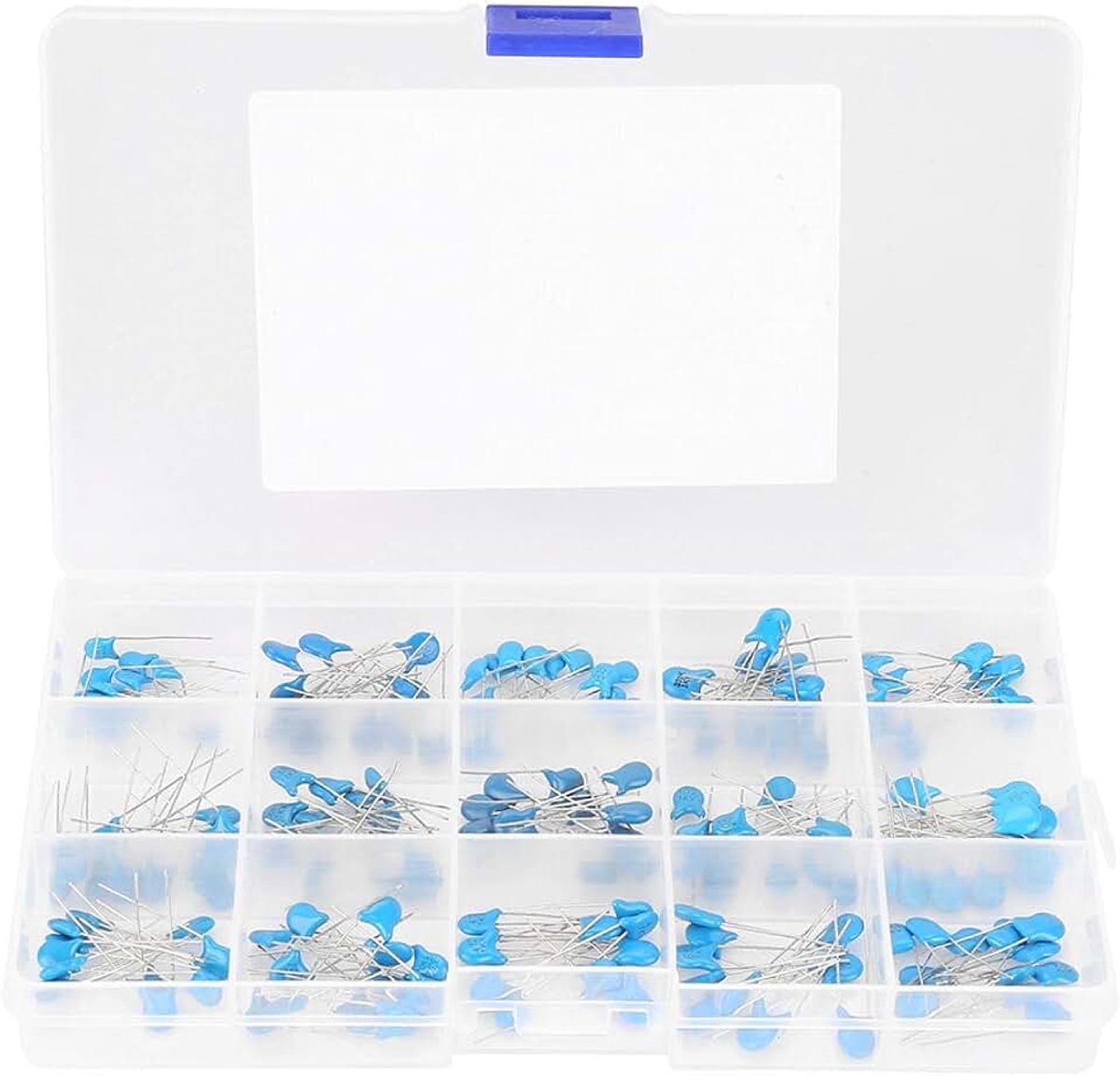 Hoogspanningscondensator, 180 stuks 100pF-10000pF 15 waarde 1kV hoogspanning keramische condensatoren assortiment kit